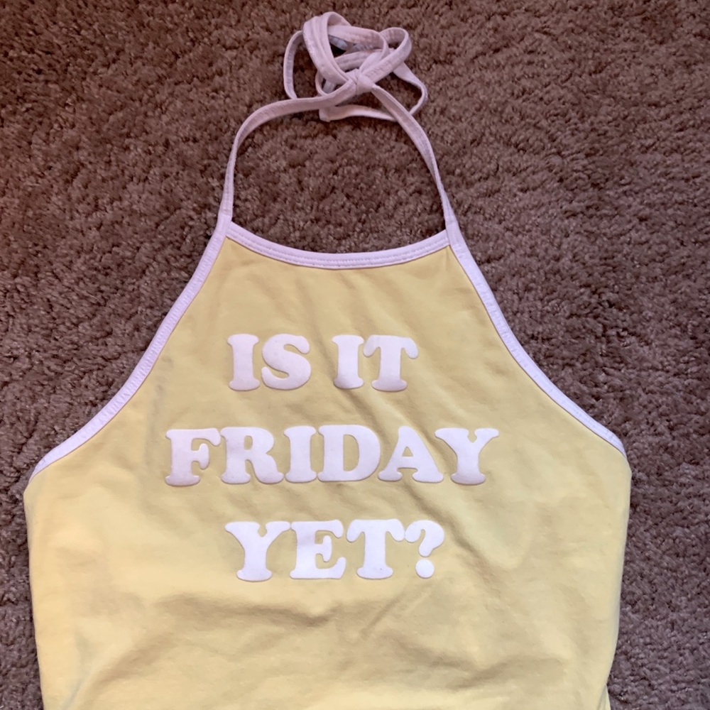 Hollister Graphic Halter Top